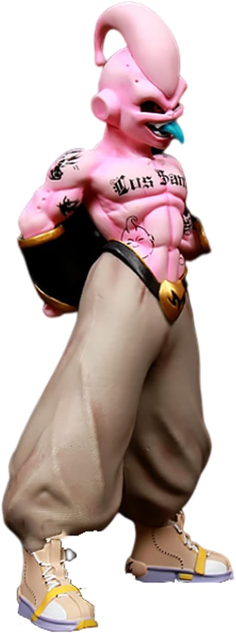 Japanese Figure Doll Dragon Ball Tattoo Majin Buu Figure Anime Model Case Car Decoration for Children/Adults Quality Product Spot Goods