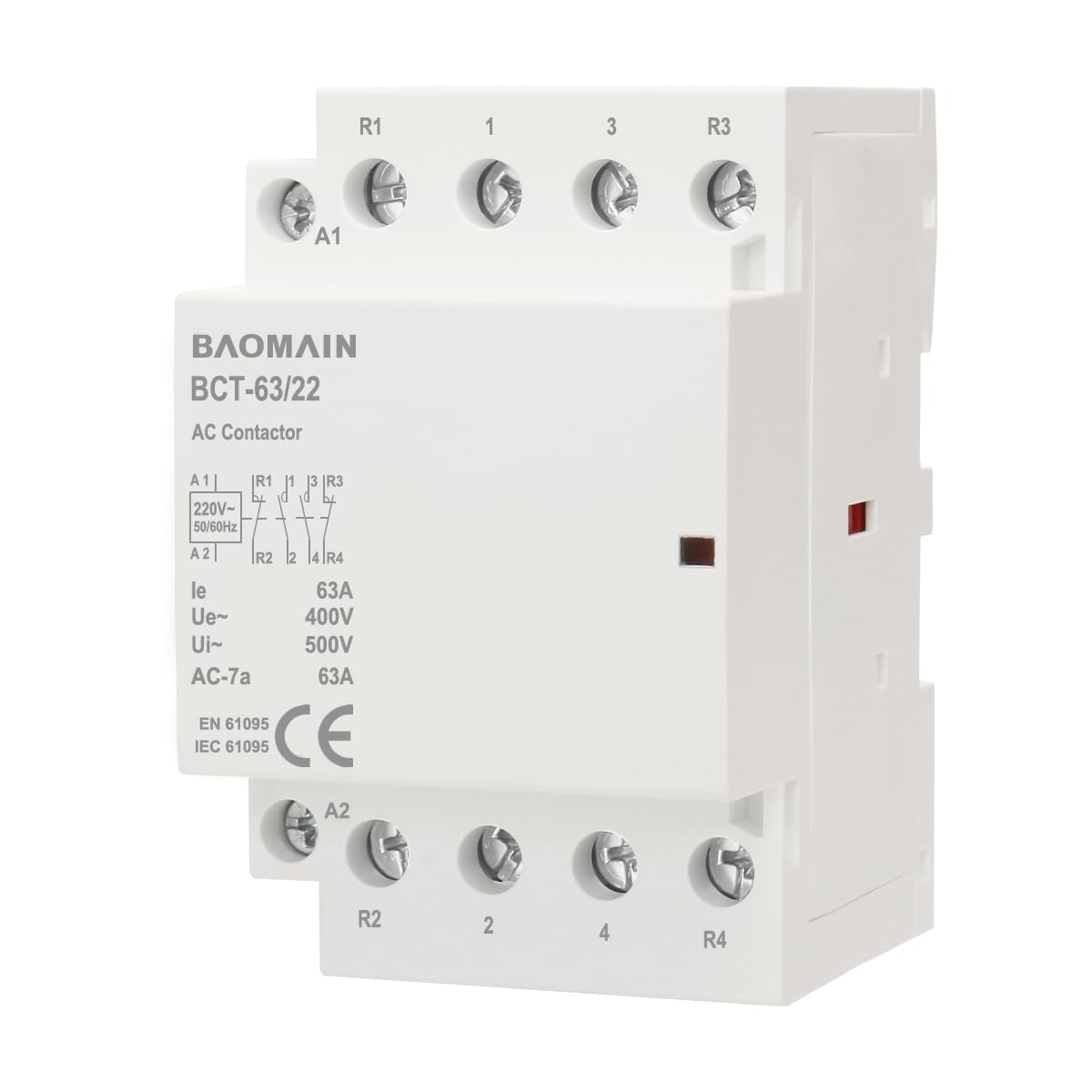 Generator Contactor Change Over Switch 240v 63a For Generator BAOMAIN AC Contactor 2-Pole ...