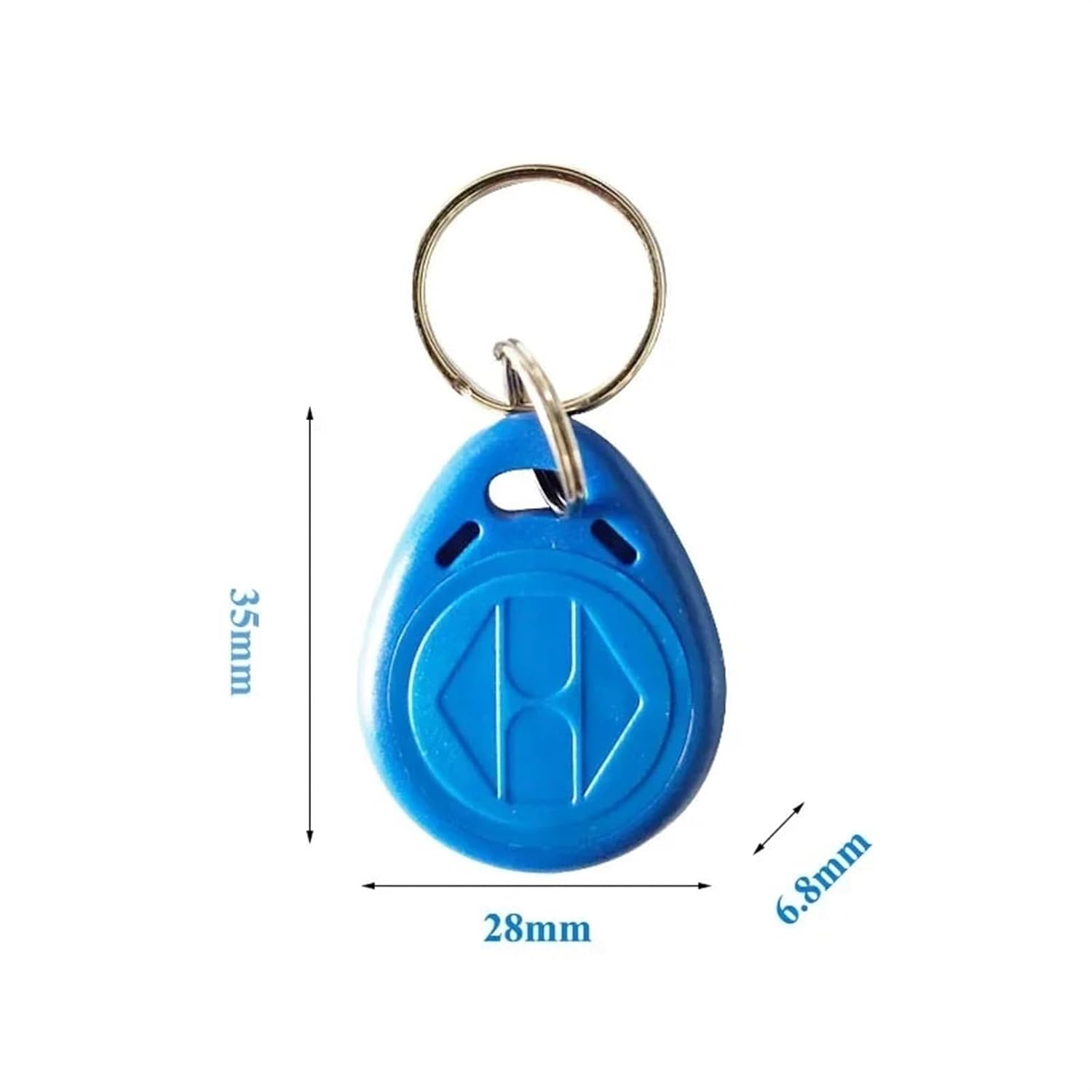 100Pcs S50 Card 13.56 MHz for MF M1 Access Control Tag RFID Key Fob NFC Tags IC for Elevator, UID Sector 0 Block 0 unchangeable(Sky Blue)
