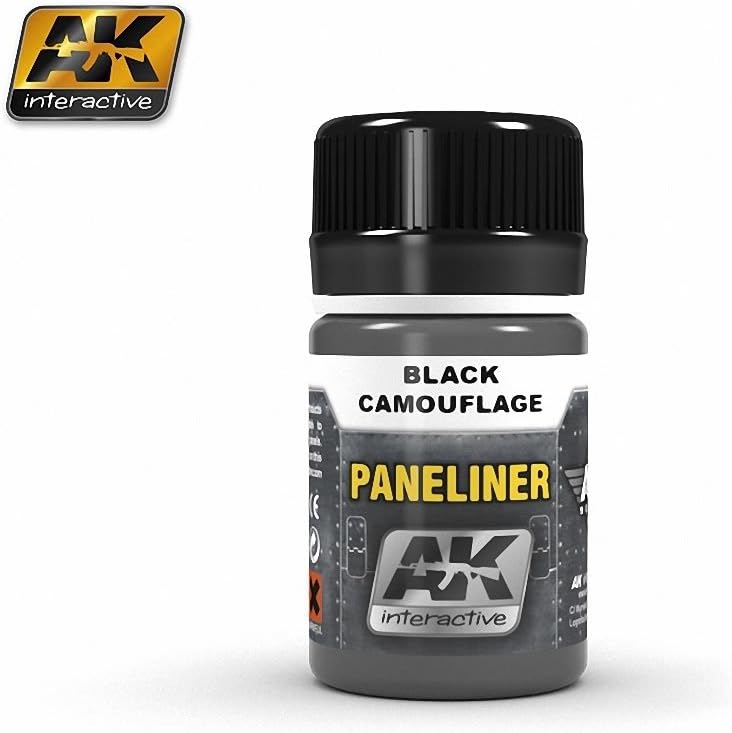 AK Interactive Air Series: Panel Liner for Black Camouflage 35ml Enamel