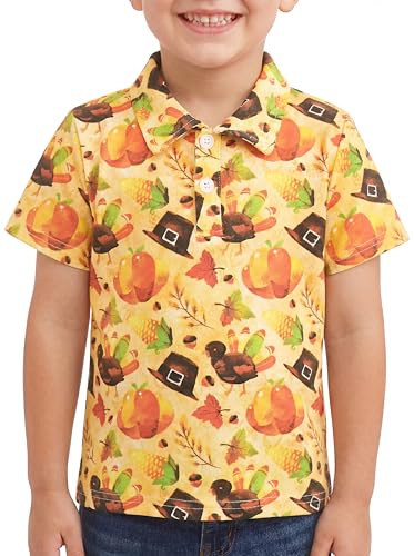 Image of Unique Baby Moisture Wicking Kids Polo Shirts for Toddler Boys Polo Shirt