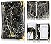 Server Book by Server Plus - Waiter and Waitress Book with Zipper Money Pocket and Pen Holder. Anti Stain Server Wallet with Metal Corners that Holds Order Pads and Fits Apron. Black Marble