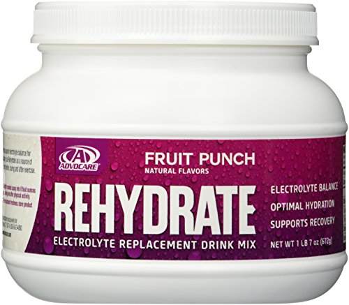 AdvoCare Rehydrate Electrolyte Replacement Sports Drink - Canister (Fruit Punch), 1lb 7 oz