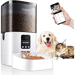 Dispensador De Comida Con Camara Balimo Lena 4L 2.4G WLAN Comederos automáticos de Mascotas para Perros y Gatos con App Control, Full 1080p HD Cámara y Visión Nocturna con Control Programable por Temporizador 8 Comidas/día