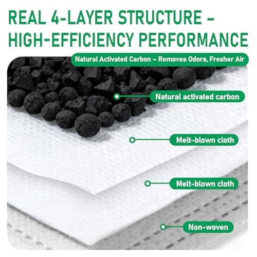 Image of 16-Pack 3.2L Vacuum Bags Replacement Compatible with Dreame X50 /X40 /X30 /L50 /L40 /L10s Ultra Series, Compatible with Mova Ultra Robot Vacuums, 4-Layer Activated Carbon Dust Bag