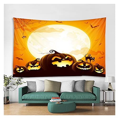 Halloween Tapestry Halloween Decor Gobelin, Salon Sypialnia Party Estetyczny Gobelin, Holiday Party Background Gobelin (Color : Style 8, Size : 180X180CM)