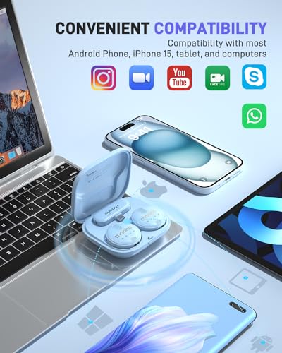 Image of MAONO Wireless Collar Mic for YouTube PC and Type C Mobile, Noise Cancellation Lapel mic with 6H Battery, 100m Transmission, Gain, Mute, Monitoring for YouTube, Vlogging, Podcasting (WM620-Blue)