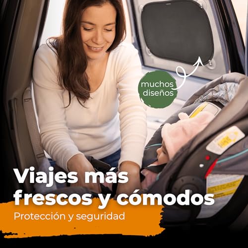 Miniatura 5 de Parasol Coche Con Protección Uv Certificada Óptima Oscuridad - Autoadhesivo, Para Proteger Del Sol A Bebés Y Mascotas, 2 Parasoles Para Bebé De 51x31 Cm, Negro