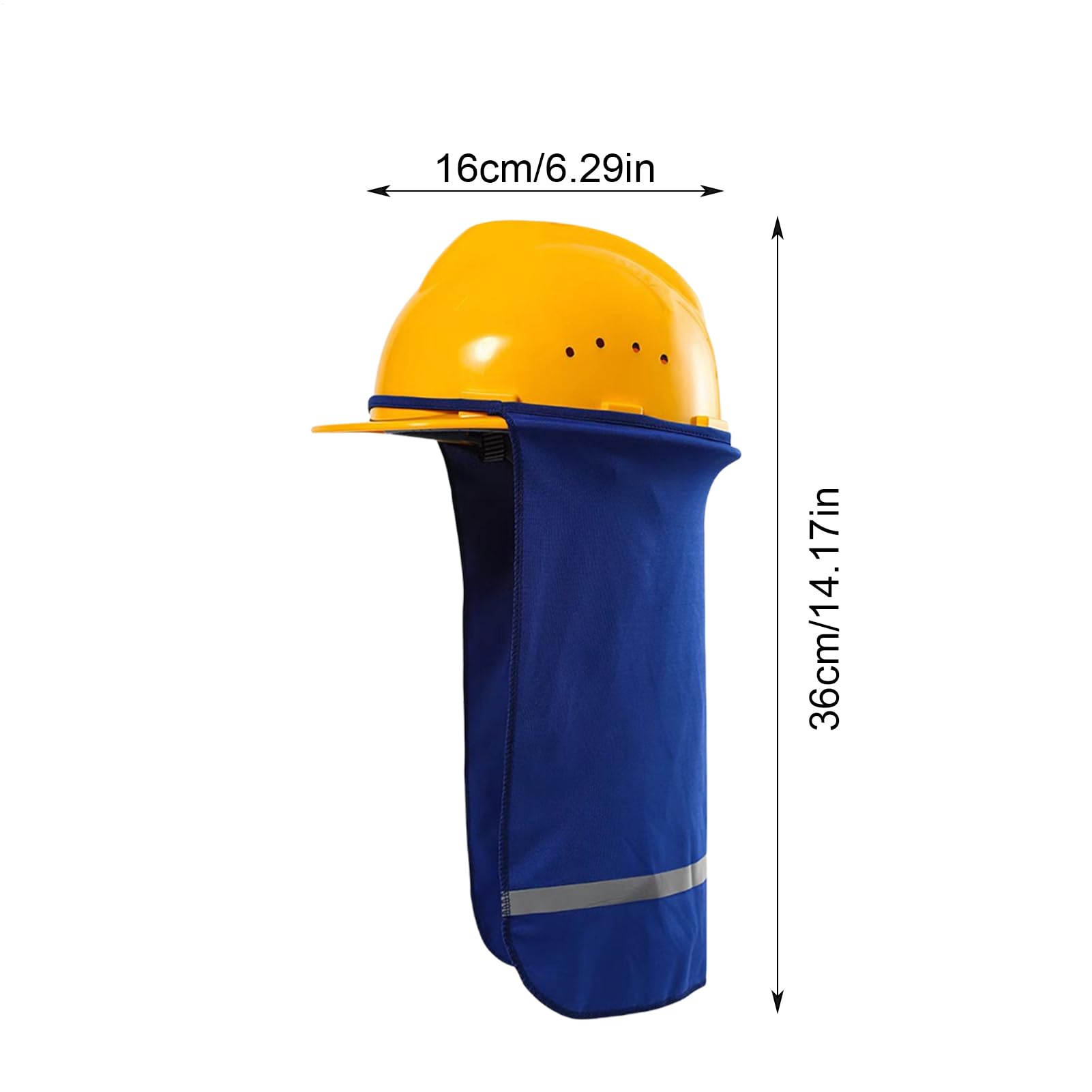 Hardhat Neck Shade - Sicherheitshelm Sonnenschutz | Mesh Neck -Schatten Hoher Sicht, Atmungsaktivem Nackenschutz Mit Haltbarkeit, Sonnenschutz -Hutschatten Für Sommerarbeiten, Dach, Landwirtschaftlich