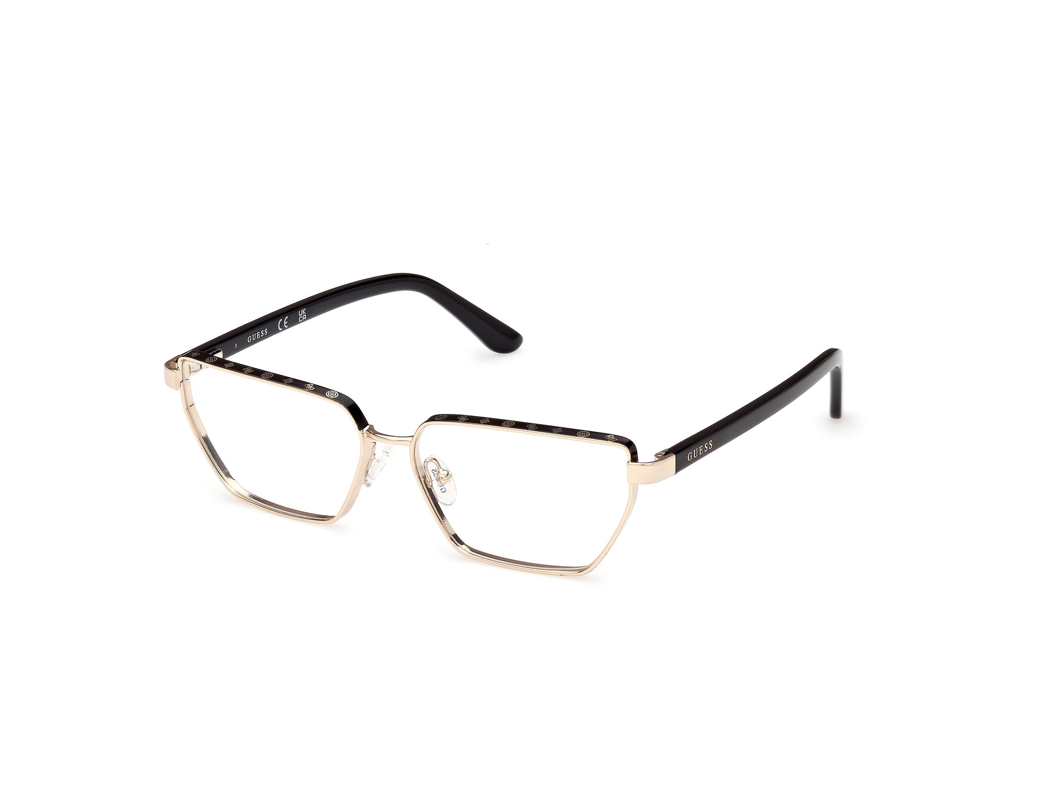 GUESS Montatura GU50123 005 shiny deep gold 55/14/140 Donna