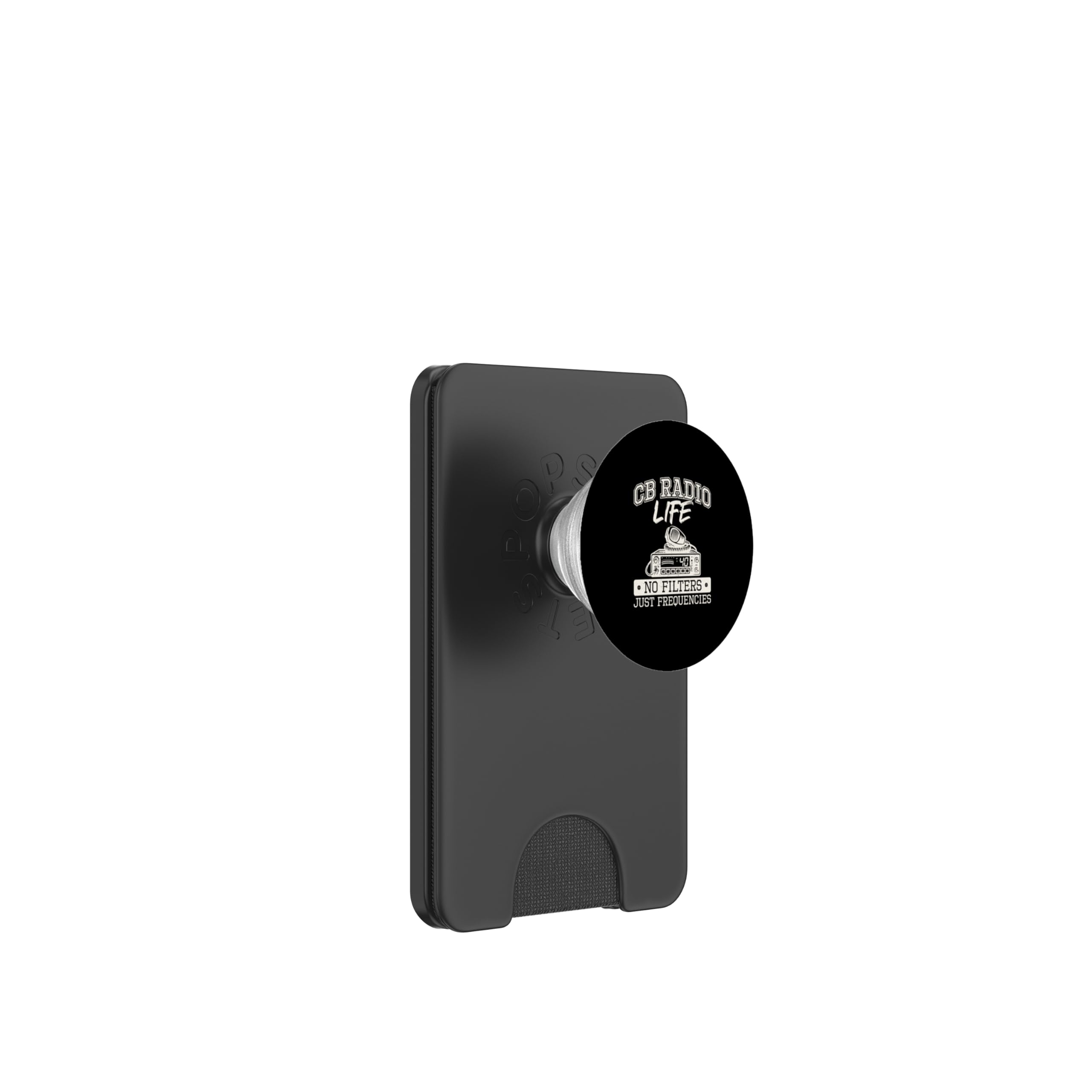 Over But Never Out CB Radio Citizens Band Radio Enthusiasts PopSockets PopWallet for MagSafe