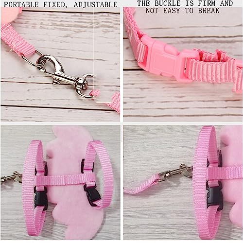 Adjustable Kitten Harness And Leash - Angel Wings Cat Leash (Pink) #TOP3