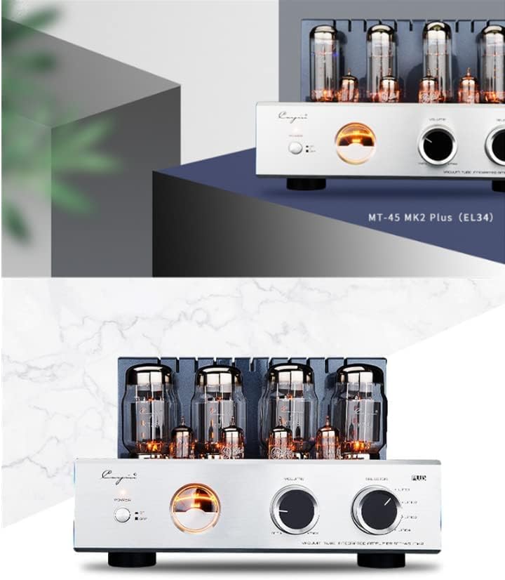 Cayin MT-45MK2 Plus amplifier with EL34 tubes.