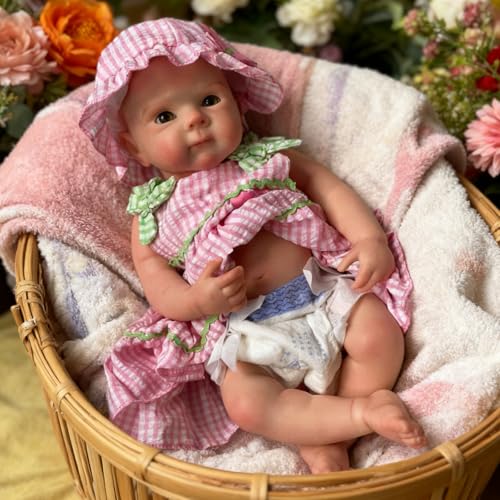 Muñeca bebé reborn silicona 18 pulgadas realista miniatura 3