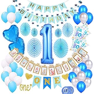 Best Blue And White 1st Birthday Decorations Of 2020 Top Rated