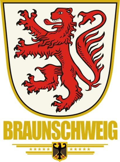 CafePress Braunschweig COA Small Die Cut Sticker, 3"x4" Matte Finish