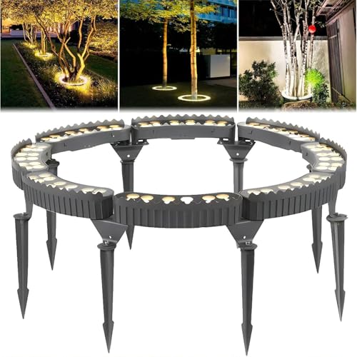 Éclairage paysager LED pour arbre étanche IP65 blanc 12W puissant lot de 8