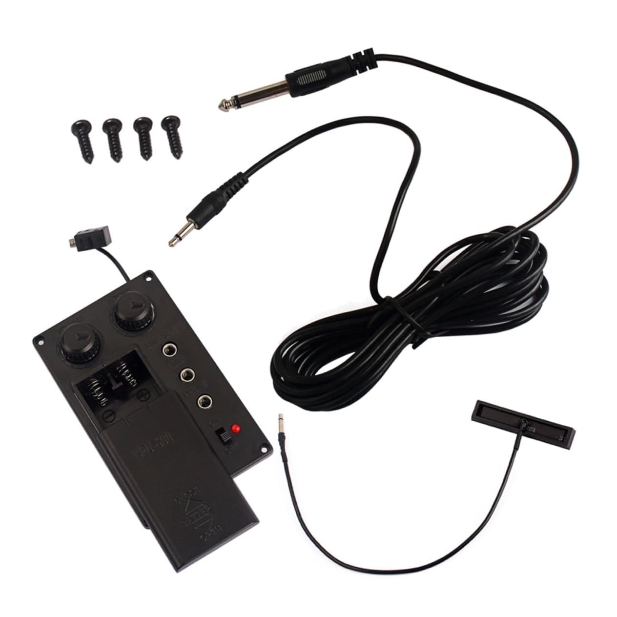 SUPVOX 2ensembles Égaliseur Silencieux Pour Violon Électrique Avec Câble De Sortie Accessoire Piezo Prépampli Léger Et Portable Pour Parfait