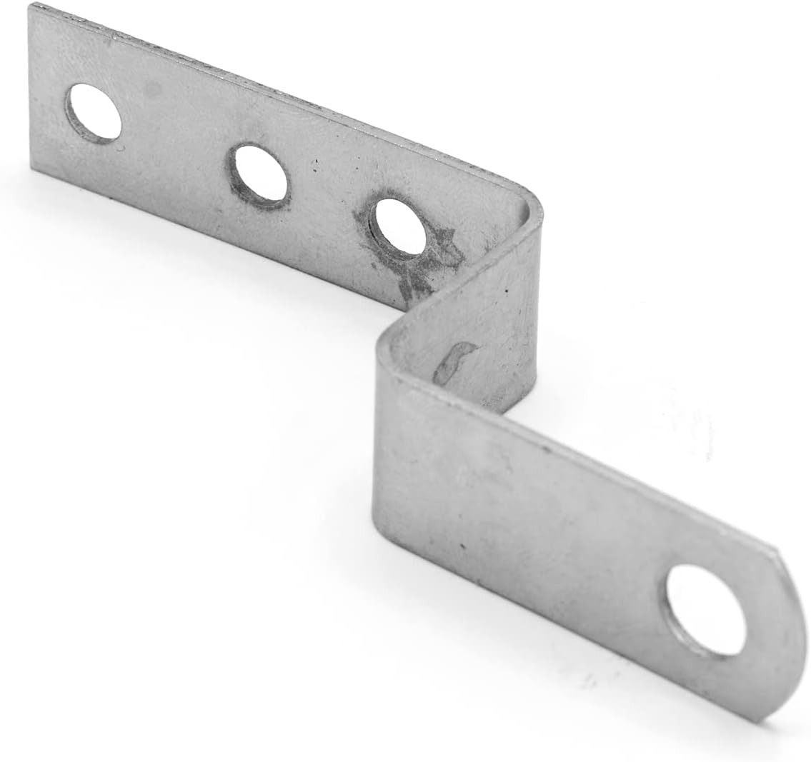 15Pcs Z Shaped Corner Bracket Furniture Support Bracket with Mounting Screws for Wood Shelves (1inch)