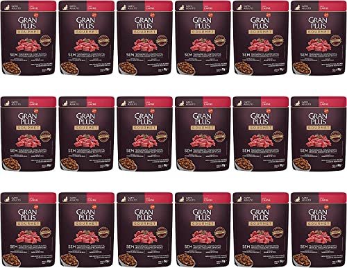 Ração Úmida GranPlus Gourmet Gatos Adultos Carne 85g - Pack com 18 unidades