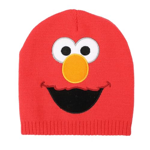 Sesame Street Elmo Face 2-Piece Toddler Beanie & Magic Mittens Set2