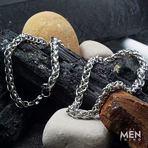 Image of THE MEN THING SPIGA CHAIN- 5mm Chain Stainless Steel 21.5inch for Men & Boys
