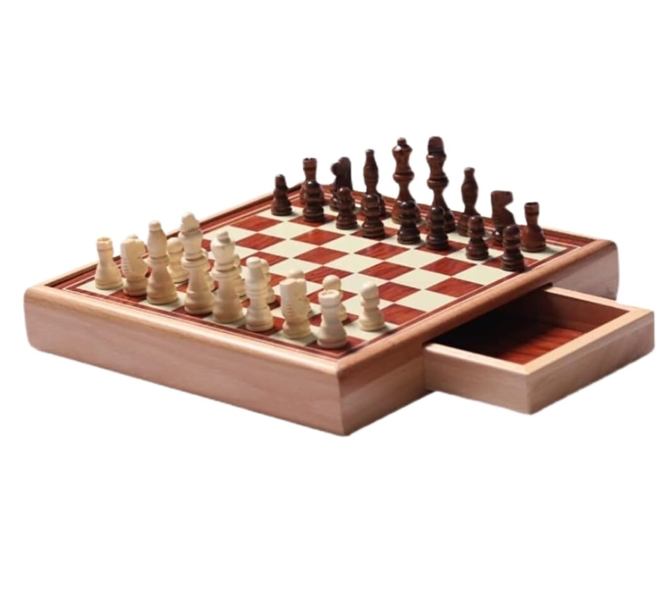 Szachy Szachownica Do Gier Planszowych Szuflada Do Przechowywania Szachy Wysokiej Klasy Drewniana Klasyczna Gra Planszowa Przenośna Dla Początkujących Chess Jeu
