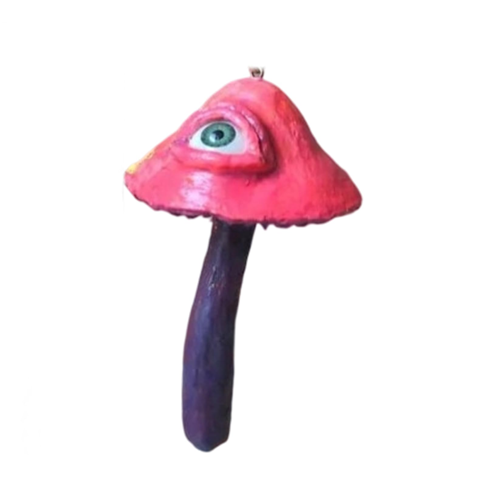 Msioytog Multipurpose Eye Mushroom Desktop Statue Artistic Miniature Showpiece Unique Table Display Item for Various Space Mushroom Figurine