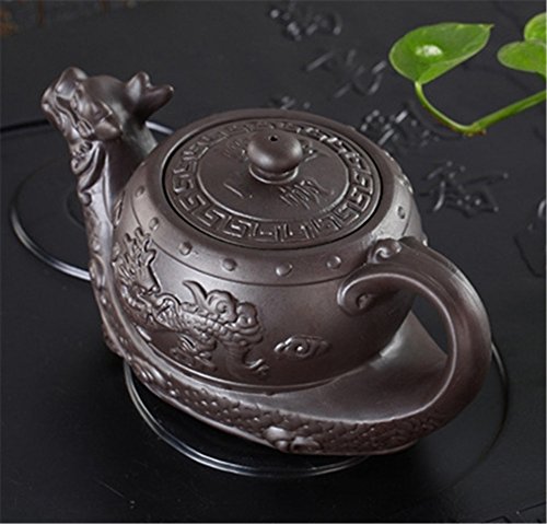 Dragon Tea Pot Chinese Yixing Purple Clay Teapot,Raditional Dragon Tea Pot Big Capacity Handmade Clay Tea Set Kettle Kung Fu Teapot #TOP3