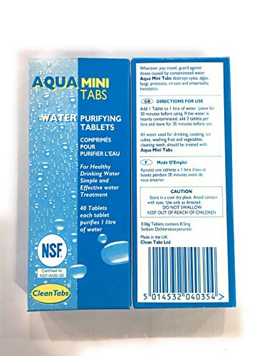 each Treats 1 Litre of Water Oasis Pack of 500 Tablets 8.5 Milligram