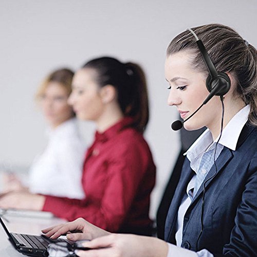 Docooler VH530 Telefone Profissional Headset Clear Cancelamento de Ruído de Voz Atendimento ao Clien