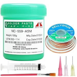 Kellyshun NC-559 Lötpaste mit Entlötlitze