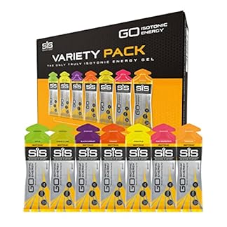 Science in sport go isotonic energy gels running gels with 22g carbohydrates low sugar variety pack of assorted flavours 60ml per serving 7 pack