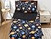 Meeting Story 3pcs Kids Comforter Sets Zipper Bedding Set for Boys,Full Kid Bedding Set Outer Space Comforter Universe Galaxy Bedding for Kid,All in one Zipper Bedding（Black,Full）