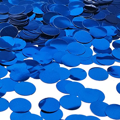 Confettis bleus ronds pour remplir vos ballons de fête sans effort
