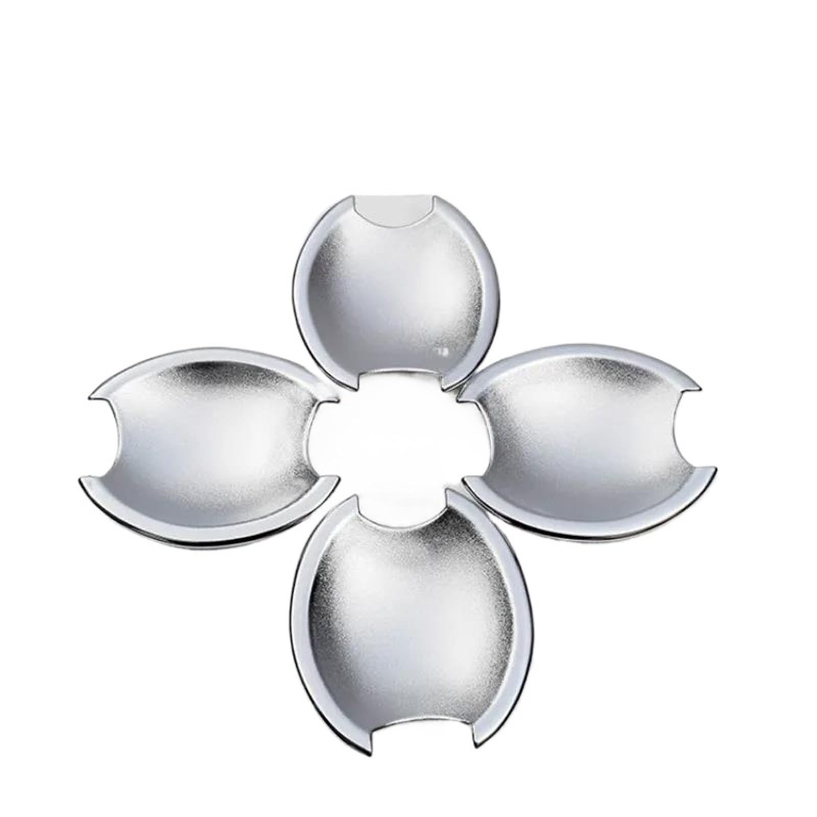 YIJIAVSX Glossy Black Chrome Car Door Handle Cover Stickers Styling for Nissan for Qashqai J10 2007-2013 (Silver Bowl)