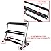Valor Fitness BG-12 3-Tier Dumbbell Rack for Safe & Easy Home Gym Dumbbell Storage