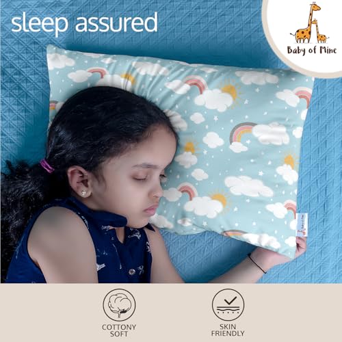 Image of Personalized Pillow for Kids - Custom Name, Super Soft Cotton Kids Cushion for Infants & Toddlers, 1 Month to 5 Year Olds, Keeps Head & Neck Comfortable, Adorable Prints