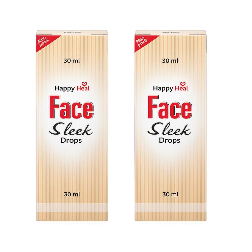 Happy Heal Face Sleek Drops, 30 ml - Pack of 2 Bottles | Face Care Serum, Skin Smoothing, Drop Format, 30 ml Each, Topical Application-picture-20