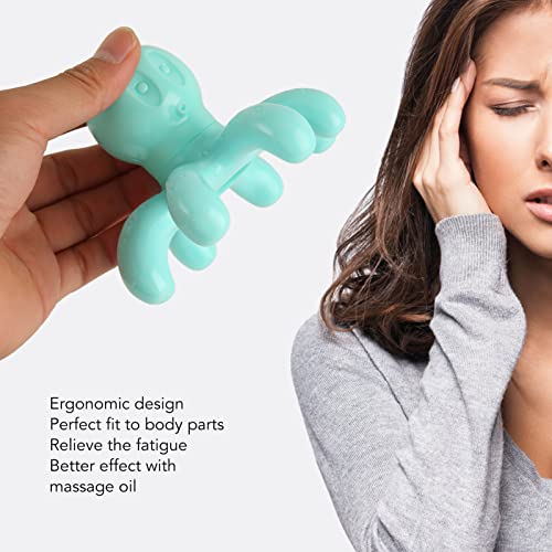 Massageador de cabeça de garra de polvo, massageador de cabeça de polvo, portátil, ergonômico, versá
