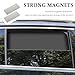 2PCS Newly Upgrade Car Sun Shade Side Window with 14 Magnets,Strong Blackout Car Window Shades Keeps Interior Cool & Car Privacy Curtains,Universal Back Window Shade (Front Window)