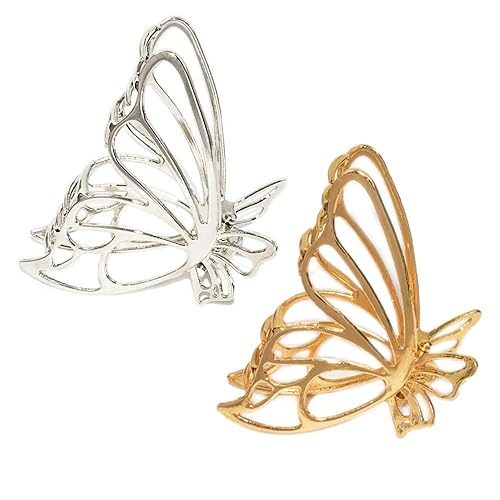 Pinzas para el cabello antideslizantes grandes para mujeres y niñas, pinzas de metal fuerte para cabello grueso, más estilo de color, pinza de