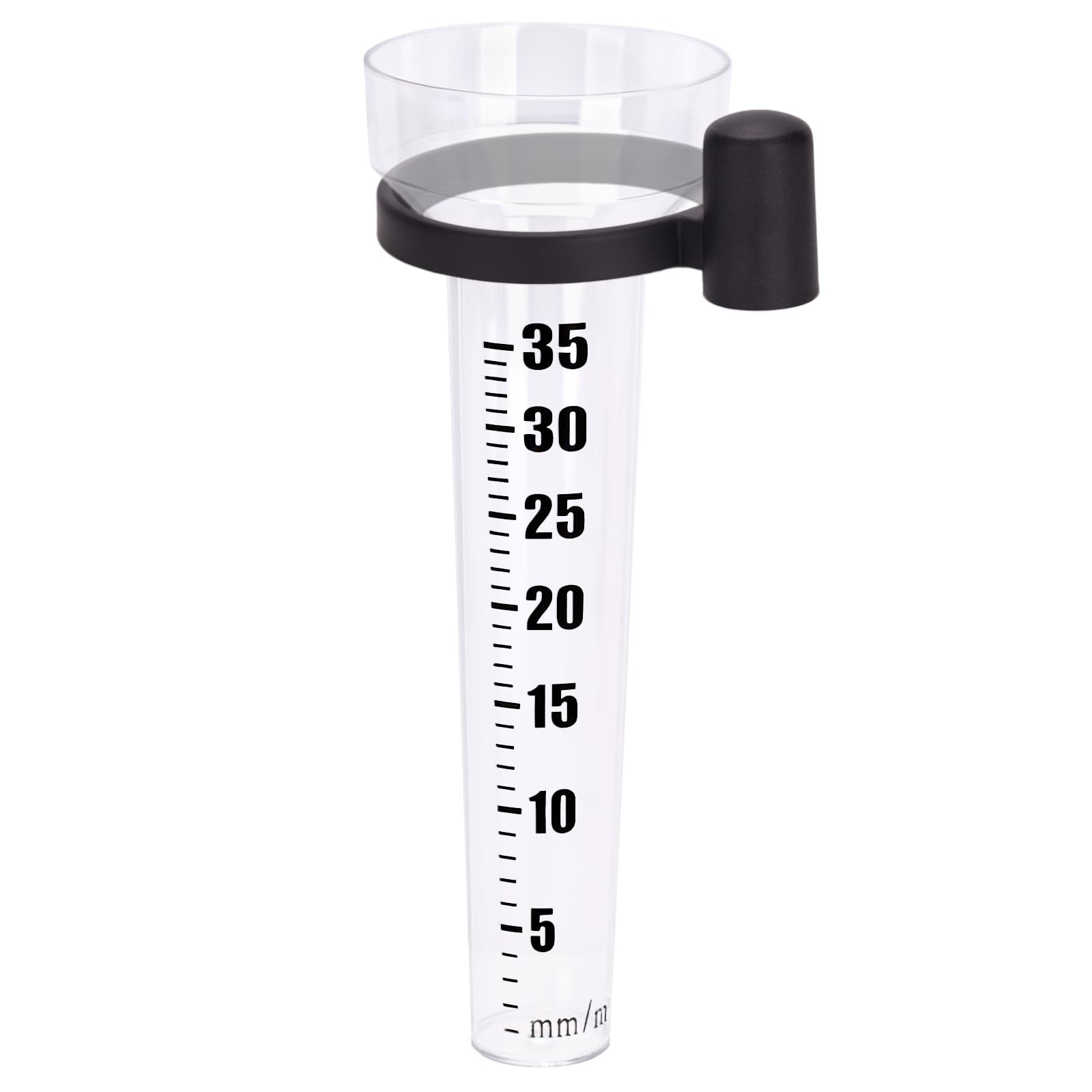 KINGLAKE Rain Gauges Plastic Rain Collector for Outdoor Garden, Clear