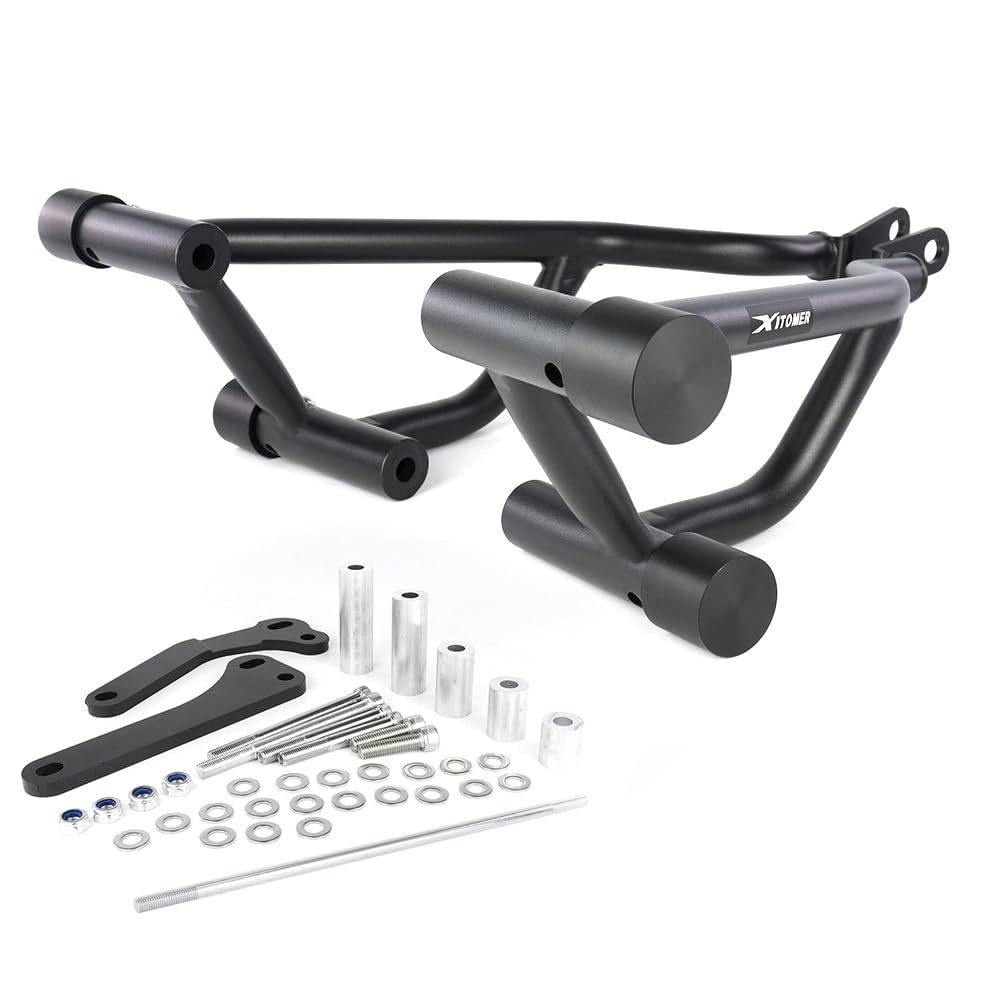 Xitomer, Barra di protezione per motore Stunt Cage Highway per Ninja 500 Z500 2024-2025, Z400 2019-2024, Ninja 400 2018-2025, Gabbia d'urto per moto