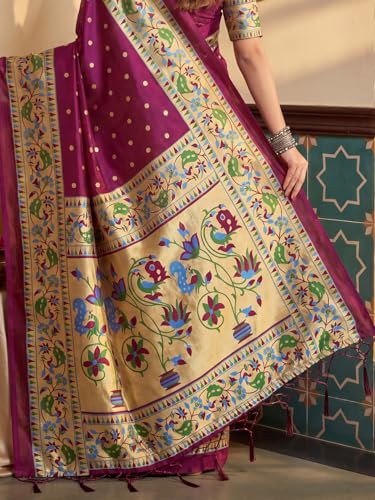 Image of AKHILAM Women's Kanjivaram Pure Soft Silk Saree For Women Saree With Unstitched Blouse Piece |Soft banarasi saree for women|silk saree pure silk
