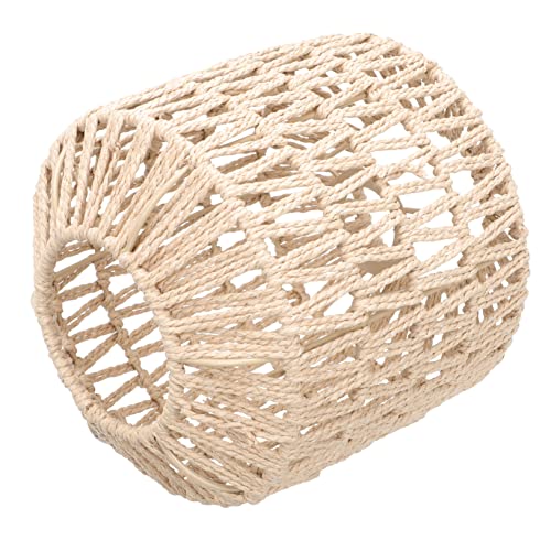ARTIBETTER Decorative Ceiling Lamp Shade Imitation Rattan Chandelier Cover Home Decorative Light Boho Style