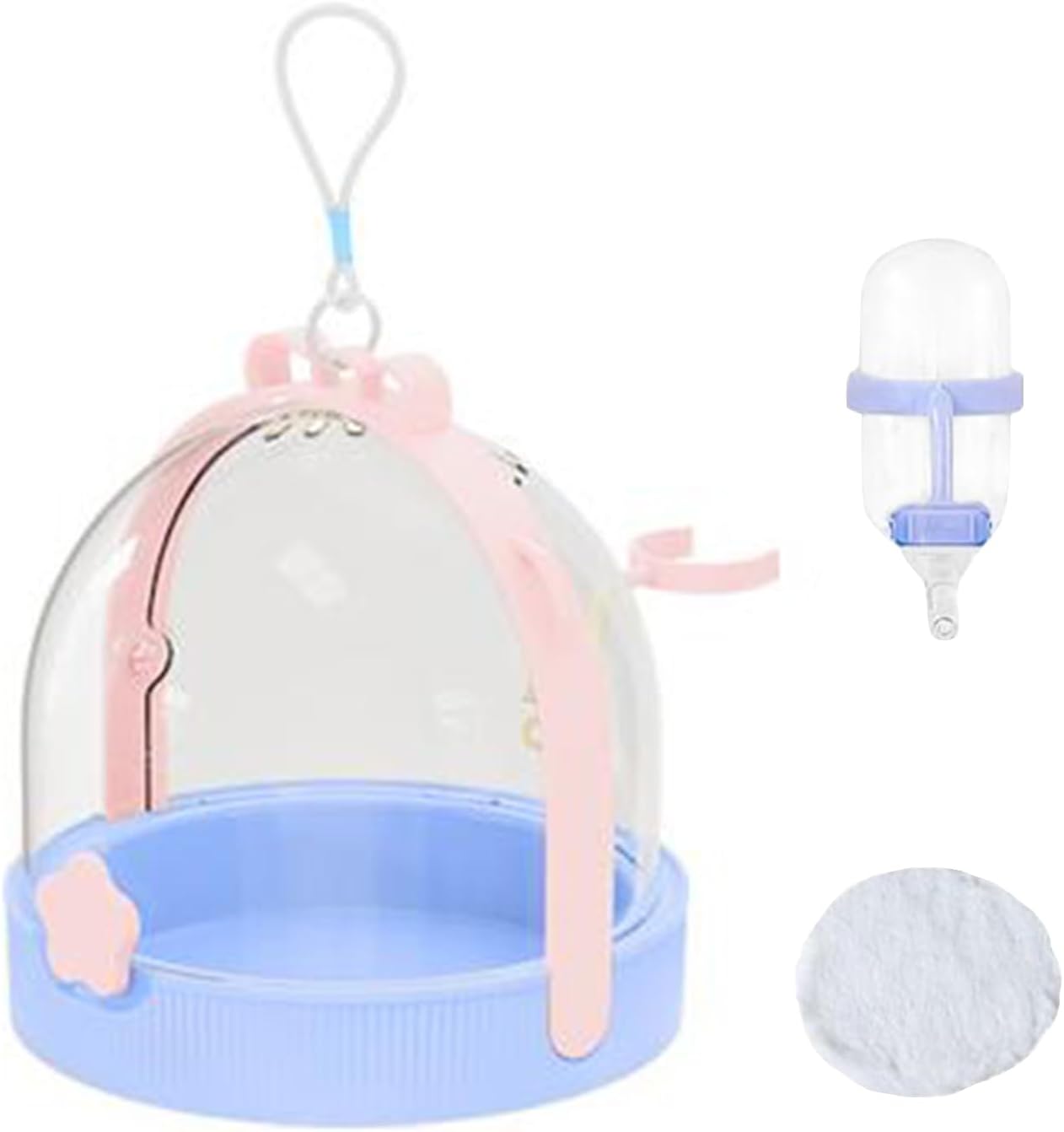 Small Animal Carrier | Rabbit Carrier Cage for Small Animals - Portable Accessory with Drinker for Outdoor Walks Holidays - for Outdoor Activities and