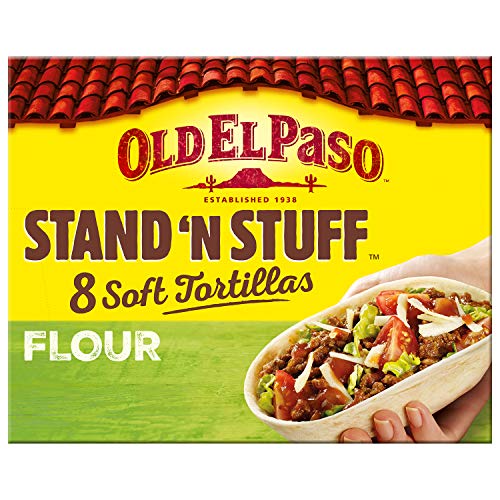 Oude El Paso Mexicaanse 8 Stand 'N' Stuff Zachte Meel Tortillas 193g