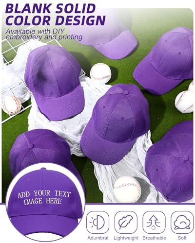 Image of Foaincore 36 Pack Blank Baseball Cap Bulk Adjustable Back Strap Sublimation Hats Plain Unisex Trucker Hat for Men Women