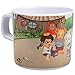 Daniel Tiger 5 Pc Mealtime Feeding Set for Kids and Toddlers - Includes Plate, Bowl, Cup, Fork and Spoon Utensil Flatware - Durable, Dishwasher Safe, BPA Free (Red)